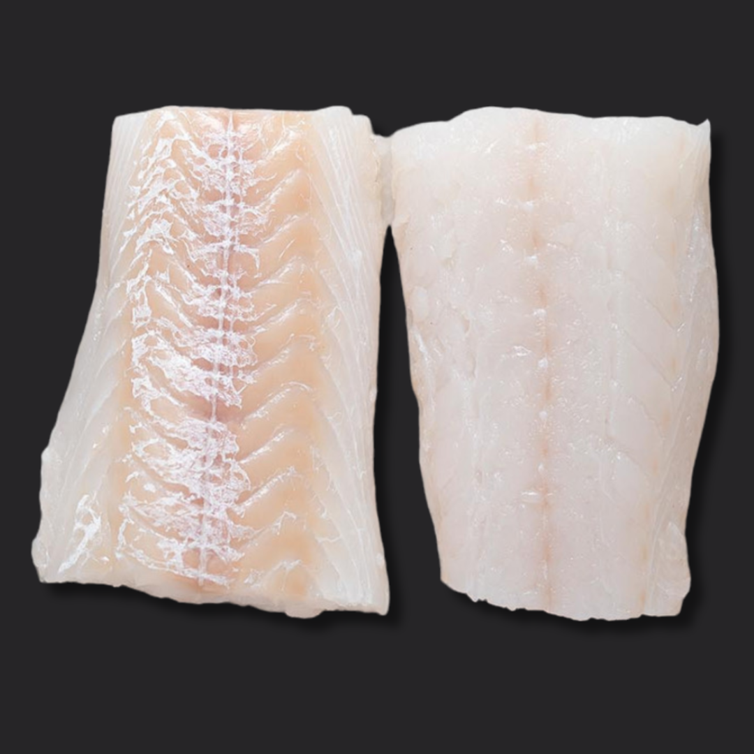 Frozen Atlantic Cod Skin Off Fillets | Premium Online Butcher – Black ...